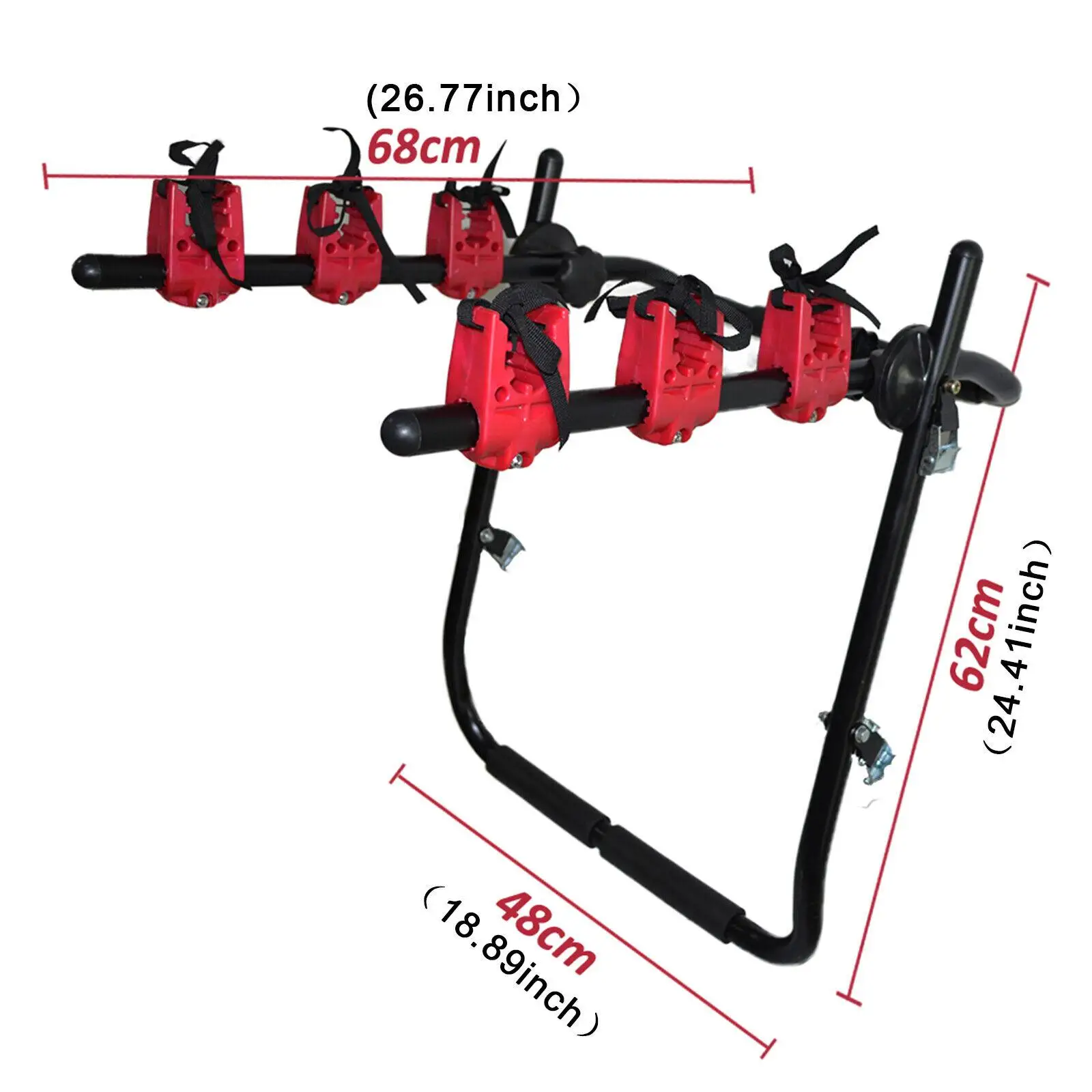 3-Bike Trunk Mount Carrier for Cars 3