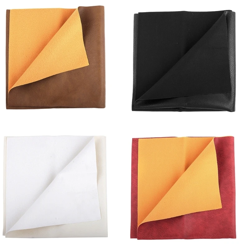 Giả Da Vải Da Chống Thấm Nước Pleather Vải Túi Ví Đồ Trang Trí Họa Tiết Da Tấm 50x50cm