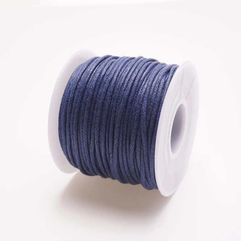 1.5mm 15m/35m woskowany sznurek bawełniany sznurek do koralików woskowany sznurek sznurek woskowy do wyrobu biżuterii i materiałów makramy szpula w rolce HK055 — zdjęcie 5