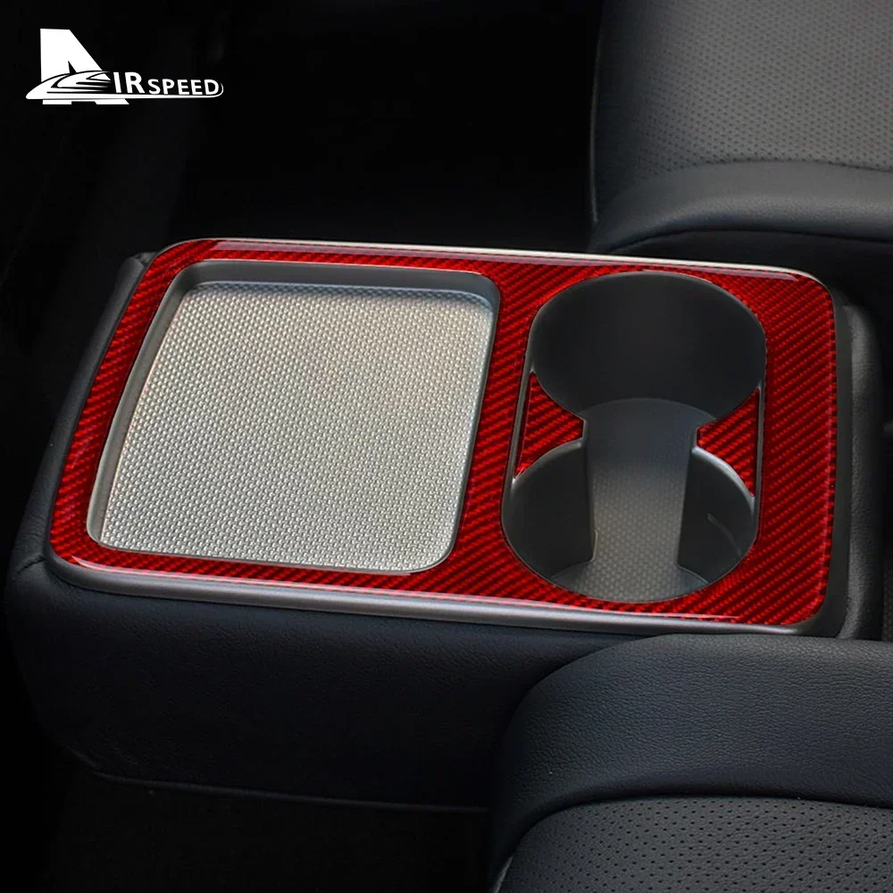 

Real Soft Carbon Fiber Sticker For Subaru Forester 2009 2010 2011 2012 Water Cup Sticker Car Rear Armrest Accessories Interior