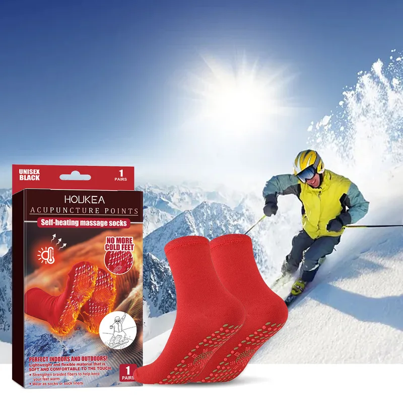  Coldproof Winter Socks Warm Outdoor Sports Foot Care Massage NonSlip Winter Exercise Daily Foot Warmth