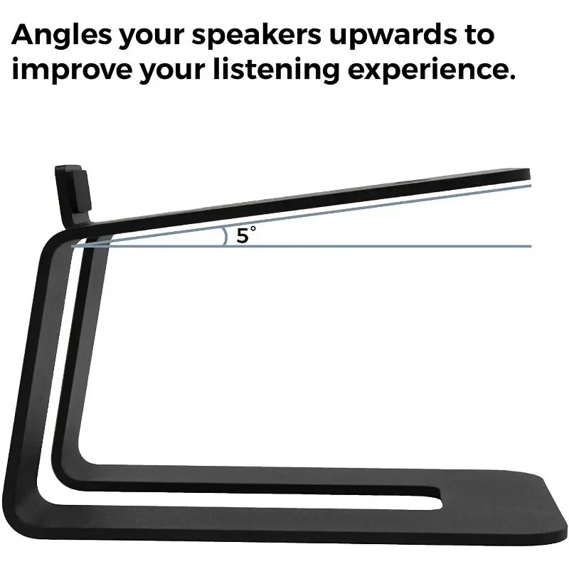 

Desktop Speaker Stand C Shaped Accessories Professional Shock Absorbing Steel Anti Slip External Riser for Computer Equipment