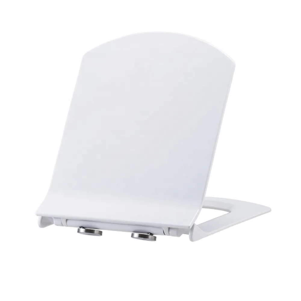 High Quality Slim Square Material Soft Close Toilet Seat