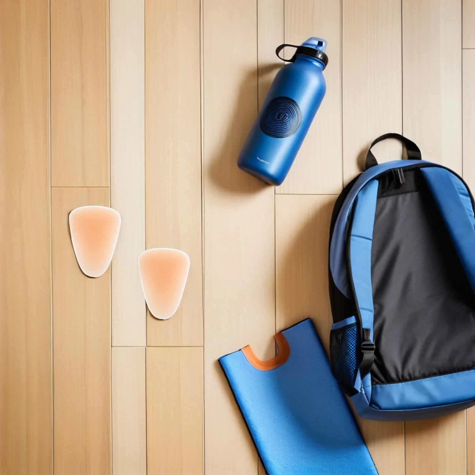 

4Pcs Silicone Knee Pads Thick Protective Cushions Adhesive Knee Brace Support for Skating Skating Women Sports Gear