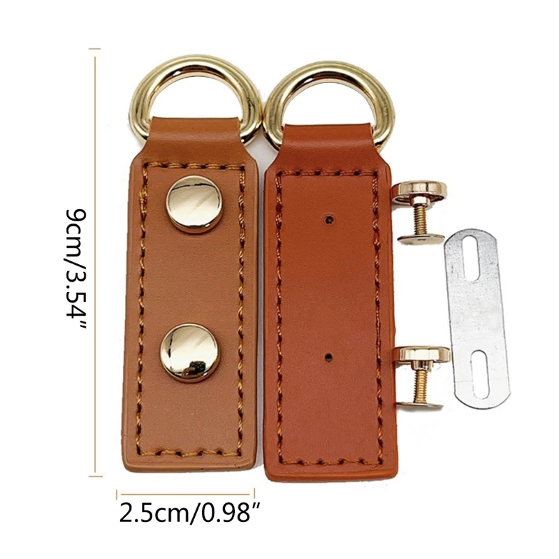 D Buckle Lock PU Leather Buckle DIY Accessories D Rings D-Shape Buckle Clips Multi-Purpose Loop Clasp Buckle Accessories