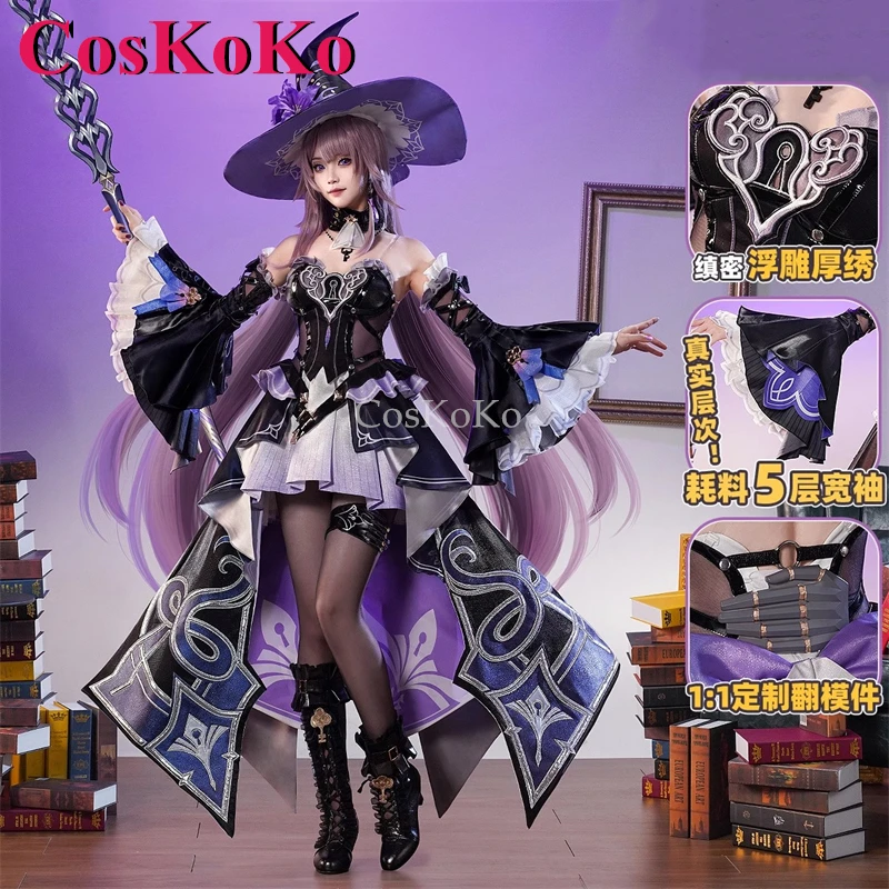 CosKoKo The Herta Cosplay Game Honkai: Star Rail Costume Gorgeous Elegant Combat Uniform Halloween Party Role Play Clothing S-XL