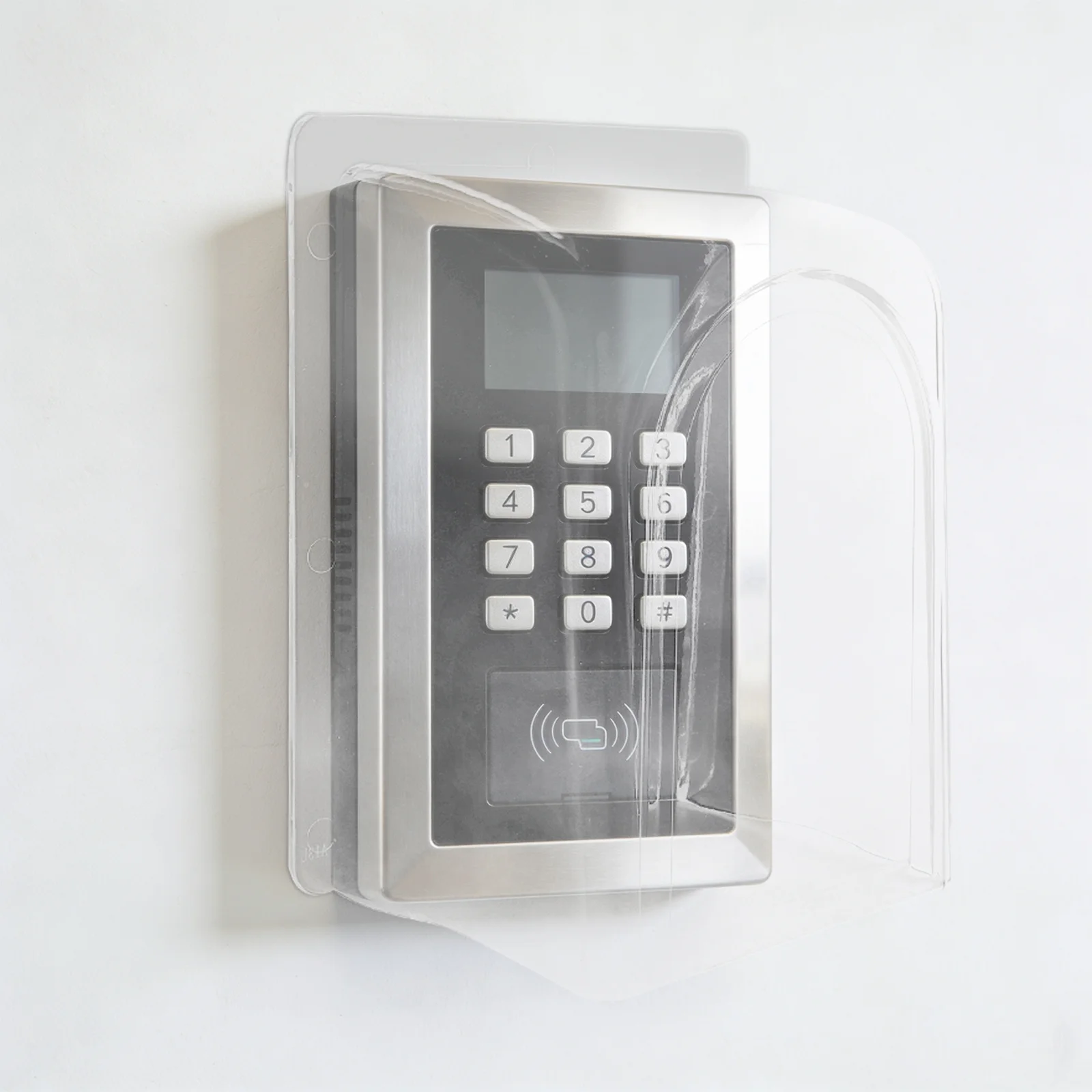 Waterproof Fingerprint Time Clock Cover 8.25X5.50X4.79In Clear Plastic Control Keypad Protector Weather Resistant