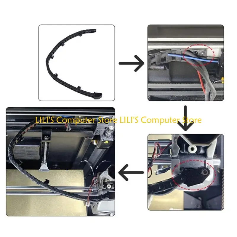 

A52B Эффективная цепочка кабеля 6x10 мм для организованного управления проводкой принтера