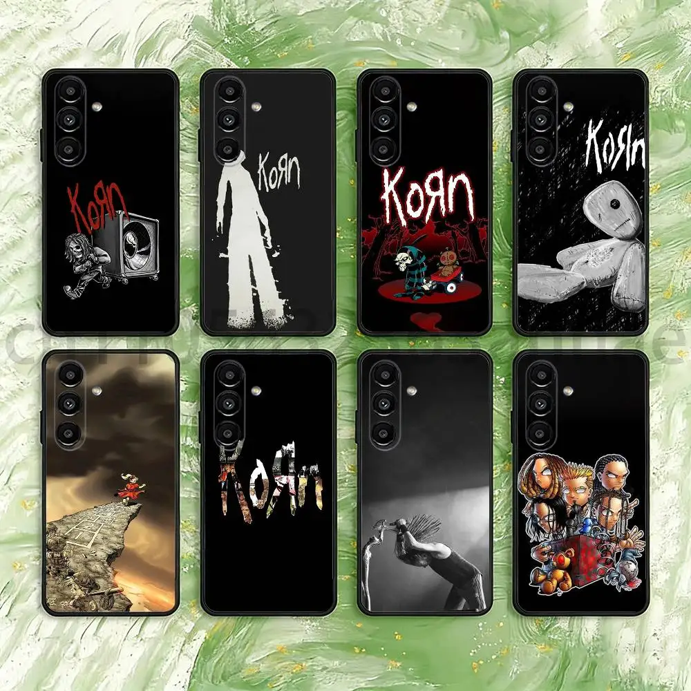 K-Korn Rock Band Phone Case For Samsung Galaxy A13,21s,22,31,32,52,53,71,80,A91 Soft Black Shell