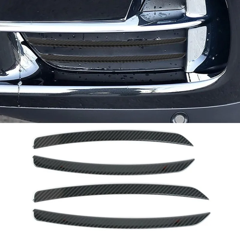 

Автомобильные накладки на переднюю противотуманную фару из нержавеющей стали, цветные украшения из углеродного волокна для BMW X5 F15 2014-18, внешние аксессуары, наклейка