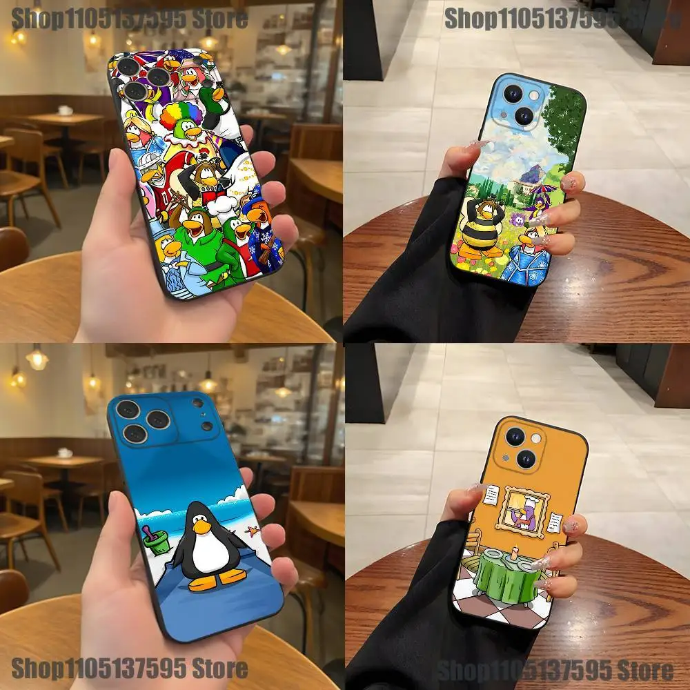 

Game C-Clubs P-Penguin-ns Phone Case For iPhone 17,16,15,14,13,12,11,Pro,XS,Max,XR,Plus,E,SE4,Mini Black Soft Cover