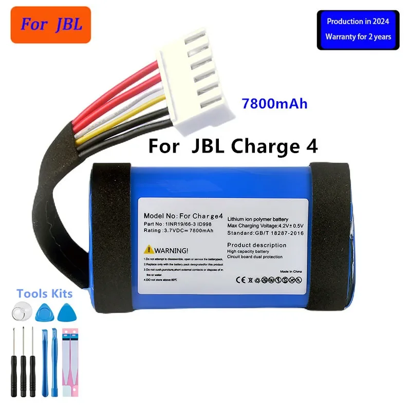 

Original New Replacement 7800mAh For JBL Charge 4 /Charge4 Speaker Replacement Battery +Tools.