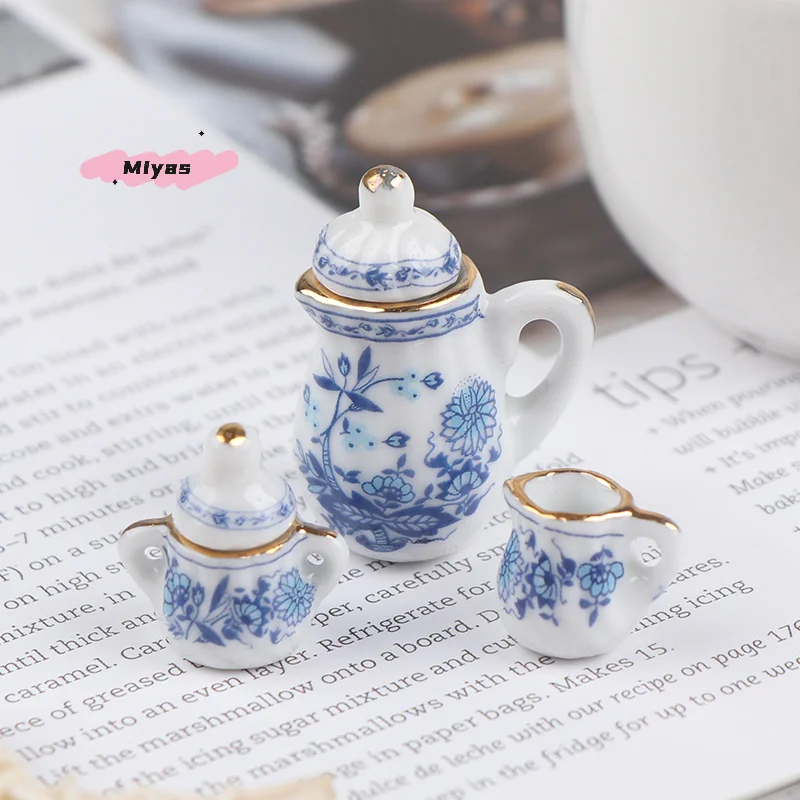 ชุดถ้วยชาเซรามิกพอร์ซเลน 15 ชิ้น สำหรับบ้านตุ๊กตาขนาด 1/12 ของสะสมเครื่องครัวและอุปกรณ์รับประทานอาหาร