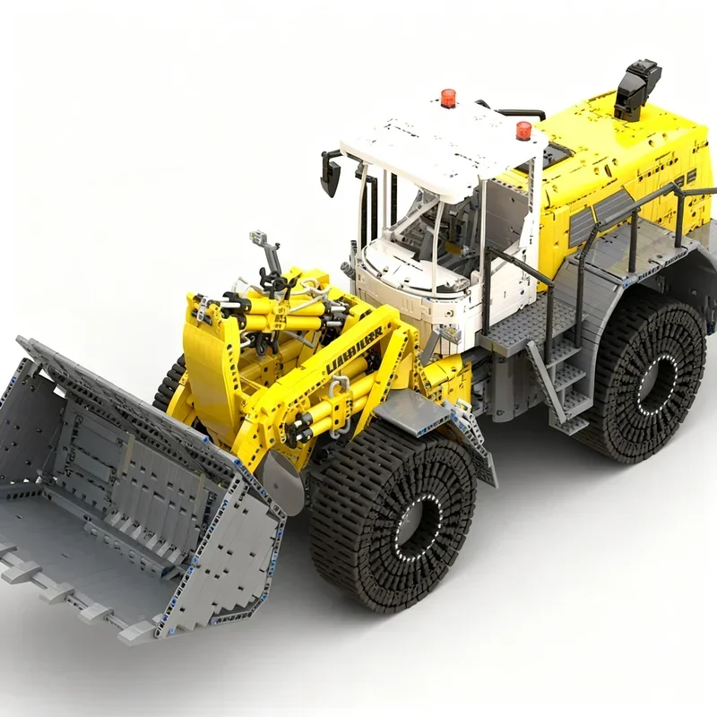 12135PCS MOC Engineering Liebherr L586 Wheel Loader Model Building Blocks Creative Assembly Display Home Decor Construction Gift
