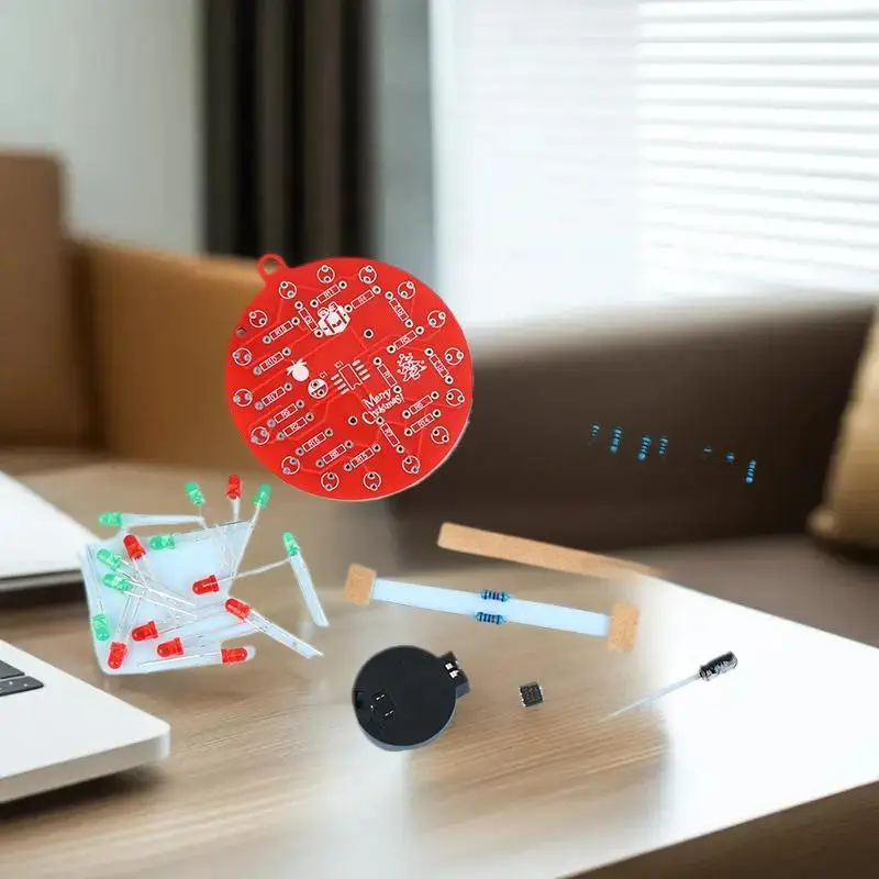 DIY Assembly Kit with NE555 Timer and Dual-Color Flashing LEDs – Suitable for Arduino-Compatible Systems - Soldering Practice