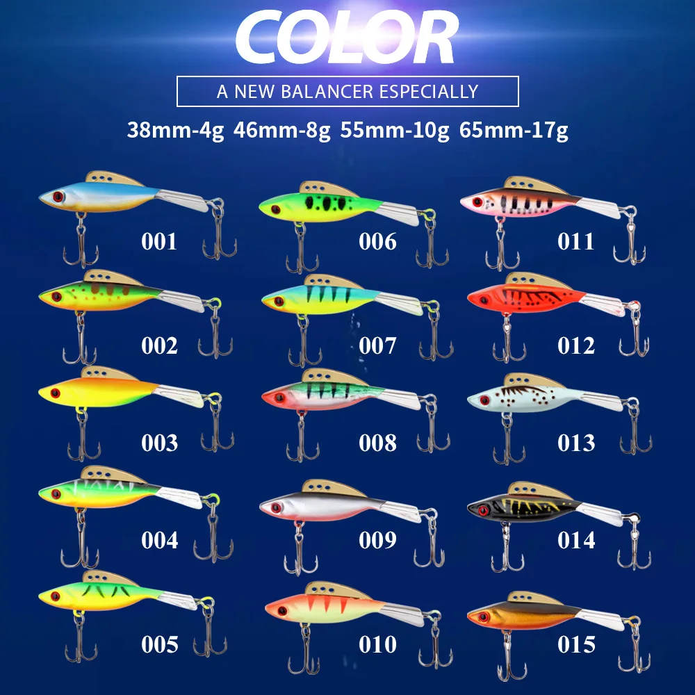 FTK Ice Fishing Lure High Carbon Steel Treble Hook 4g 8g 10g 17g 3D Eye Long Tail Artificial Bait for Winter Fishing Accessories