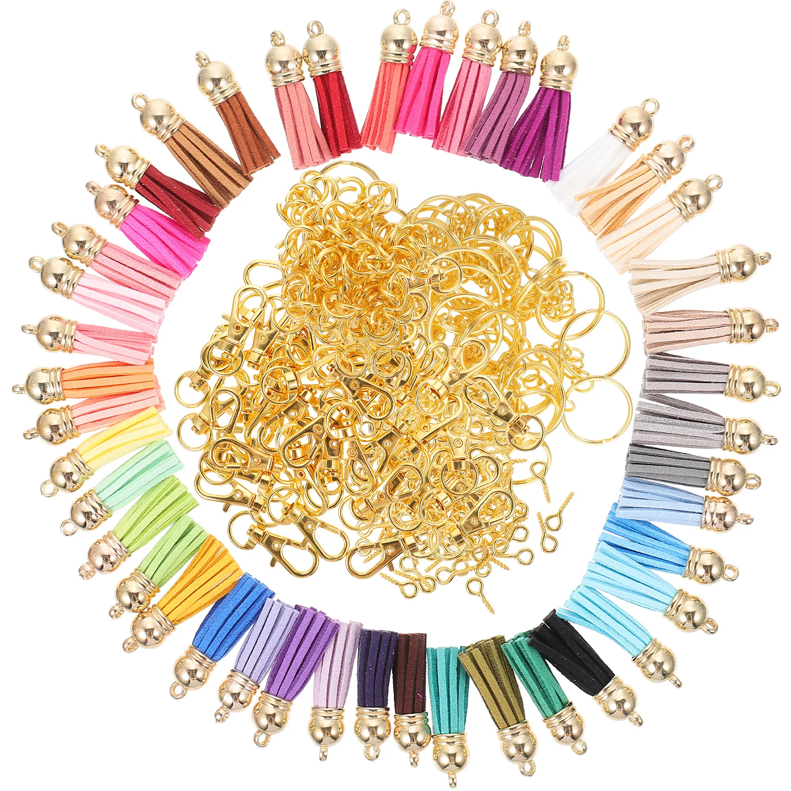 

Buckle Keychains DIY Tassel Pendant Kit Decorative Fringe Pendants Accessories Bulk Design Simple Practical Jewelry