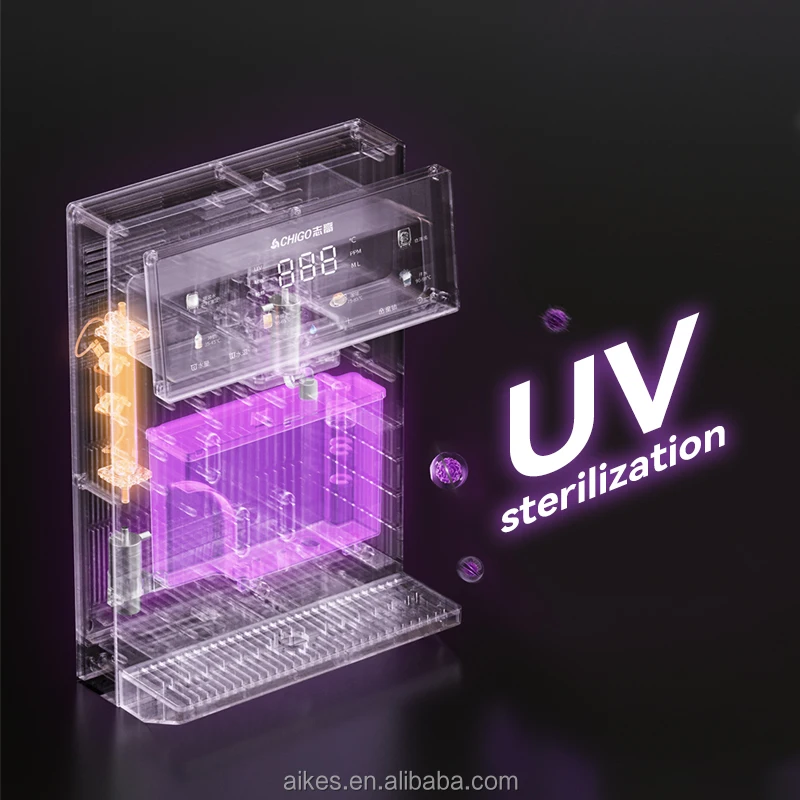 موزع مياه محمول لتدفئة سطح المكتب لتنقية المياه الساخنة للاستخدام المنزلي في الهواء الطلق في سطح المكتب البلاستيكي سهل التركيب