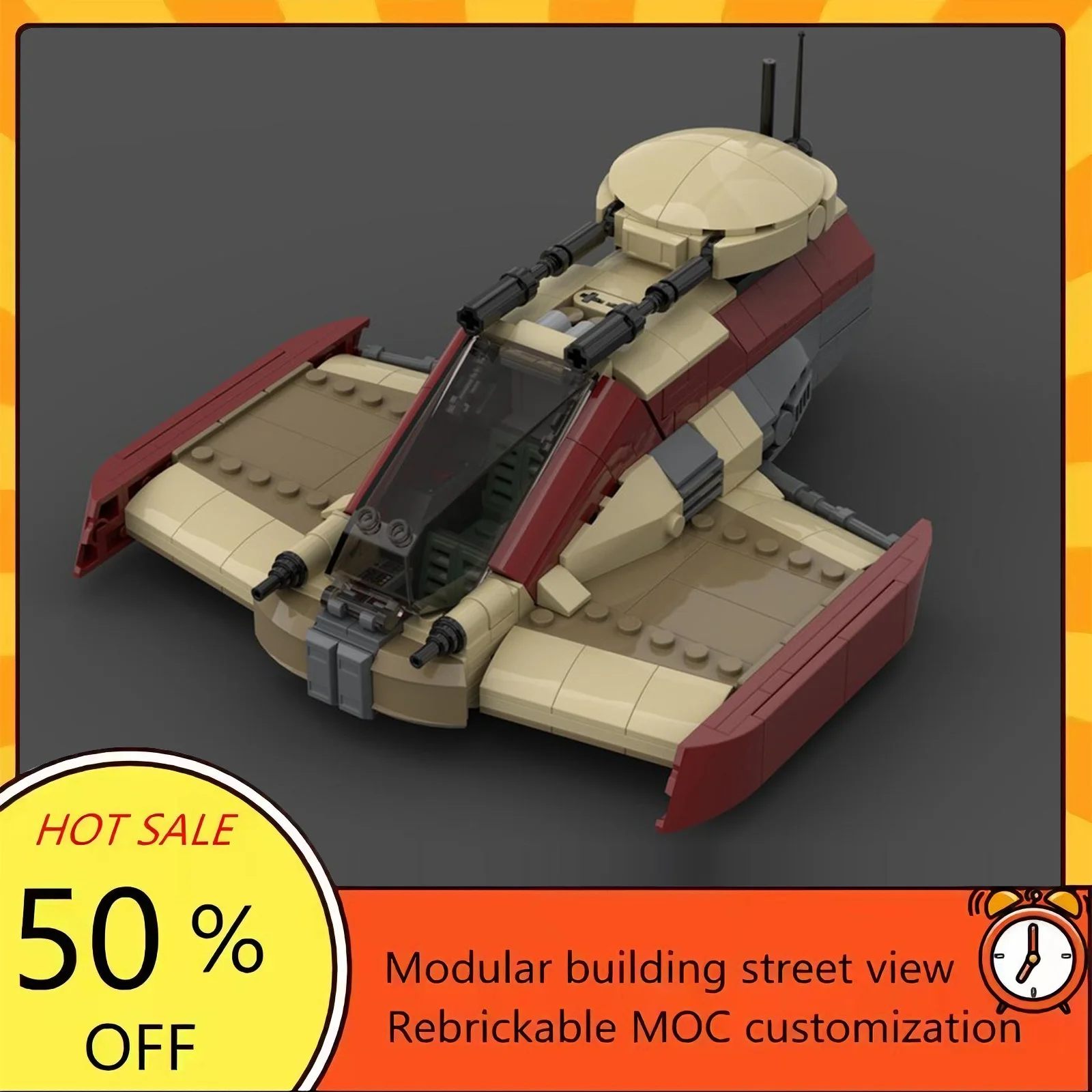 

537PCS Popular Space War Movie Model MOC Building Bricks Spaceship Modular Technology Gifts Holiday Assemble Children Toy Suit