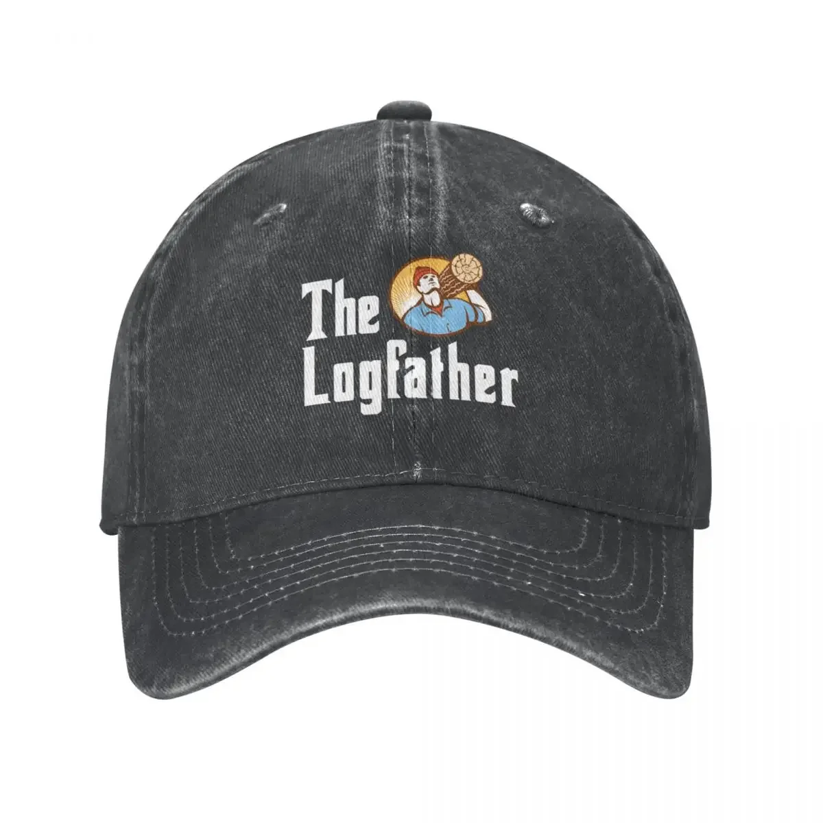 The Logfather-Play On Words-Logger-Outdoorsman-Arborist-Forestry Worker Cowboy Hat Anime Hat Hat For Men Women'S