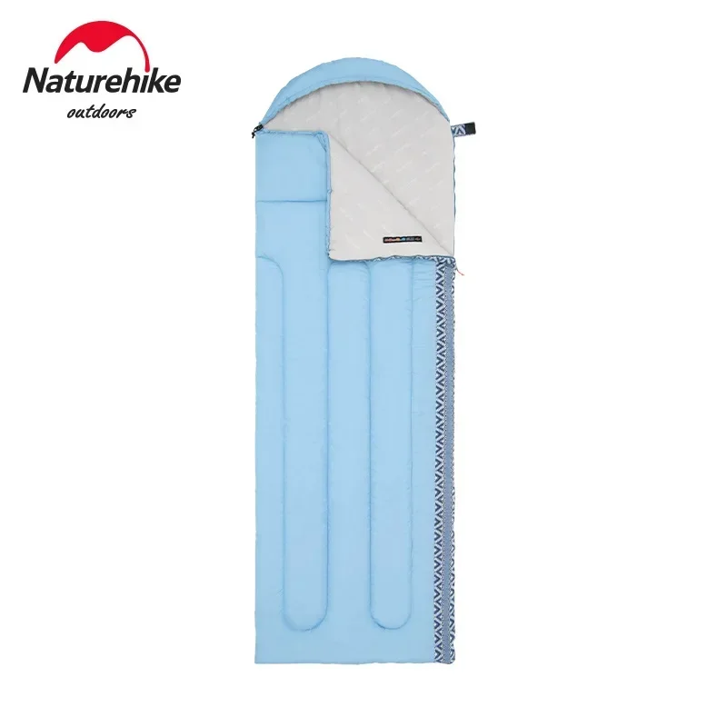 

Naturehike Exquisite Hooded Envelope Sleeping Bag Adult Outdoor Tent Camping Single Ultra-Light Portable NH21MSD07