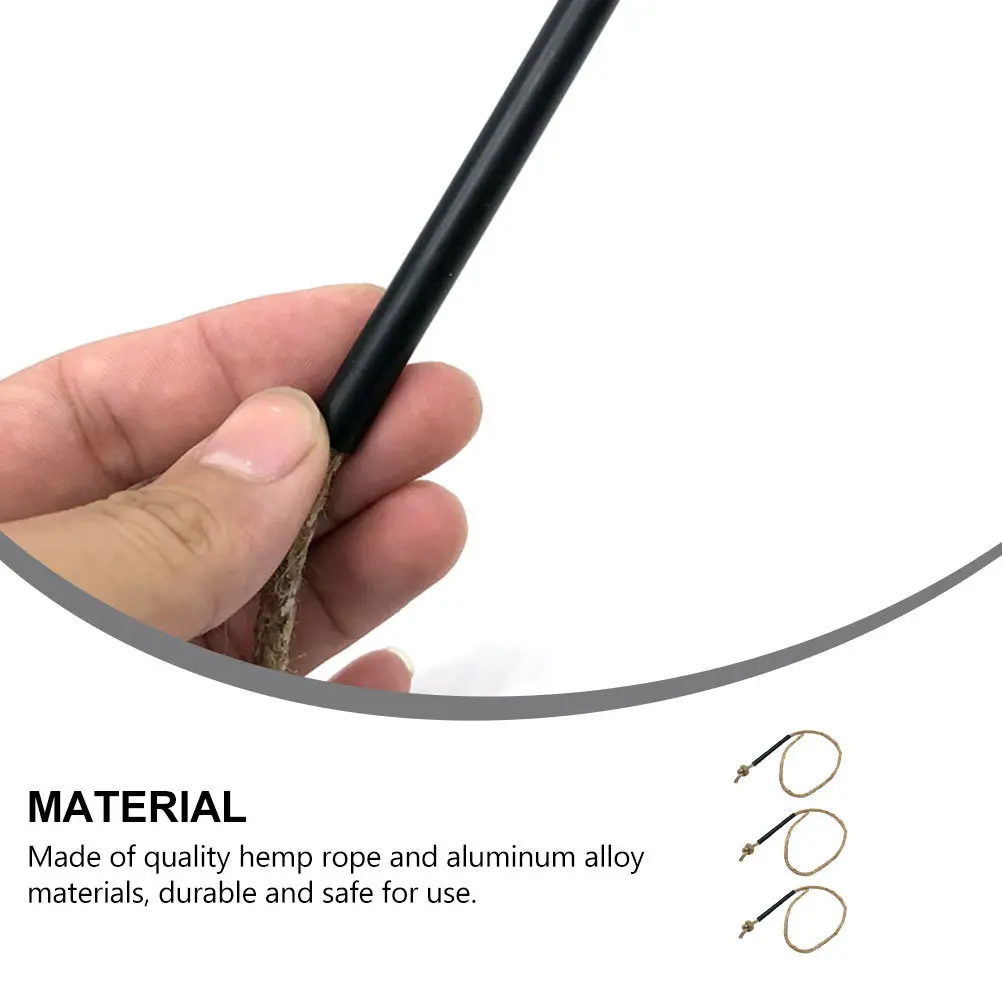 3 шт., джутовая веревка для стартера огня, прочный воск, наполненное пламенем, начиная с кемпинга, пешего туризма, пикника, барбекю, активного отдыха