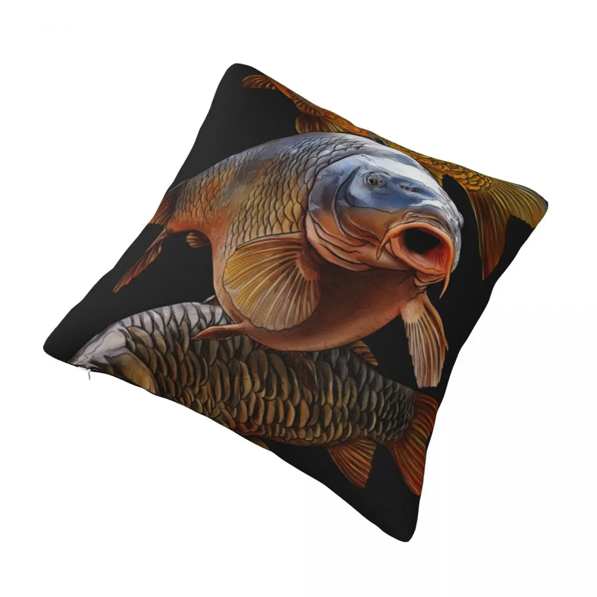 Gang Of Carp Pillow Cover Fish Ocean Cushion Cover Graphic Pillow Case Cute Funny Pillowcases For Sofa Home Decoration