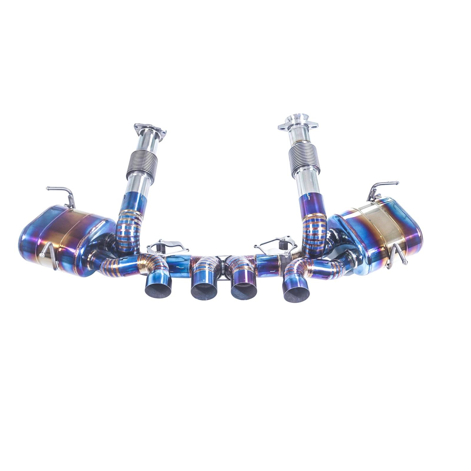 

The GFC is suitable for the Chevrolet Corvette C8 z06 5.5L titanium alloy Catback with valve exhaust system and 4 tips