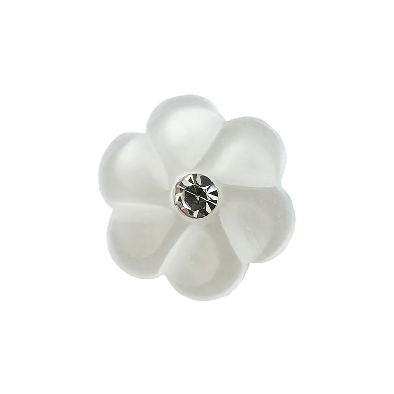 10 pçs 12.5mm flor botão cor único olho pão botão redondo resina botões de costura diy scrapbooking multicolorido suprimentos de costura