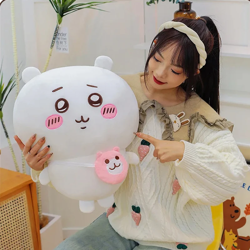 Hot Momonga Plush Pillow Cartoon Hachiware Soft Pillow Cute Usagi Plush Doll Ornament Anime Plush Gift for Girl Home Decoration