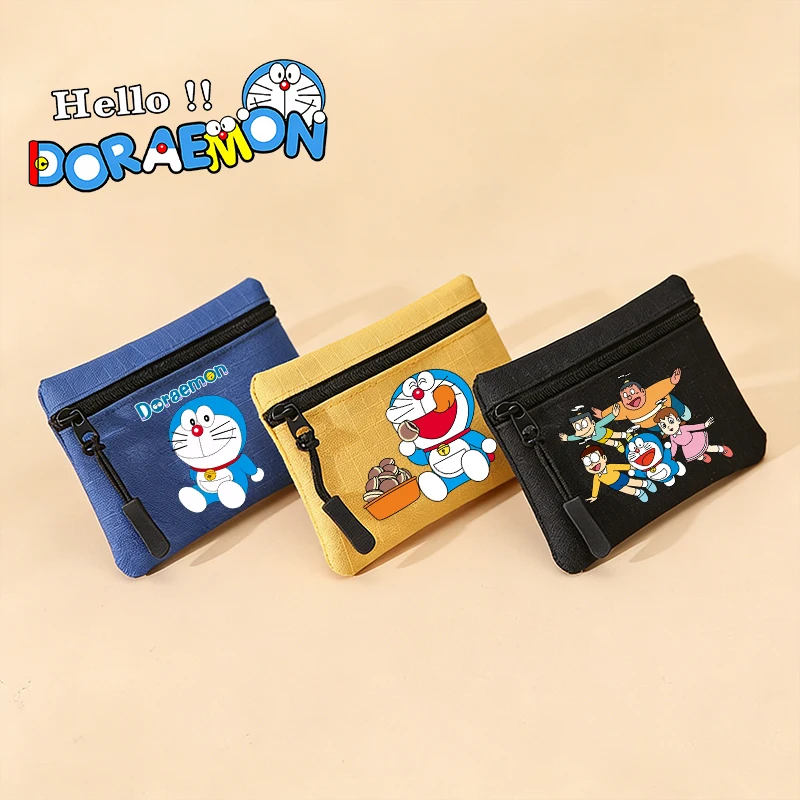 

Doraemon Mini Wallet Girl Boy Coin Purse Anime Cartoon Small Zipper Purse Kawaii Portable Card Storage Bag Cute Money Pouch Gift