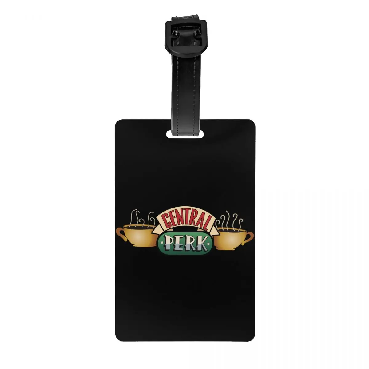 Central Perk Friends etichetta per bagagli TV Show borsa da viaggio valigia Privacy Cover ID Label