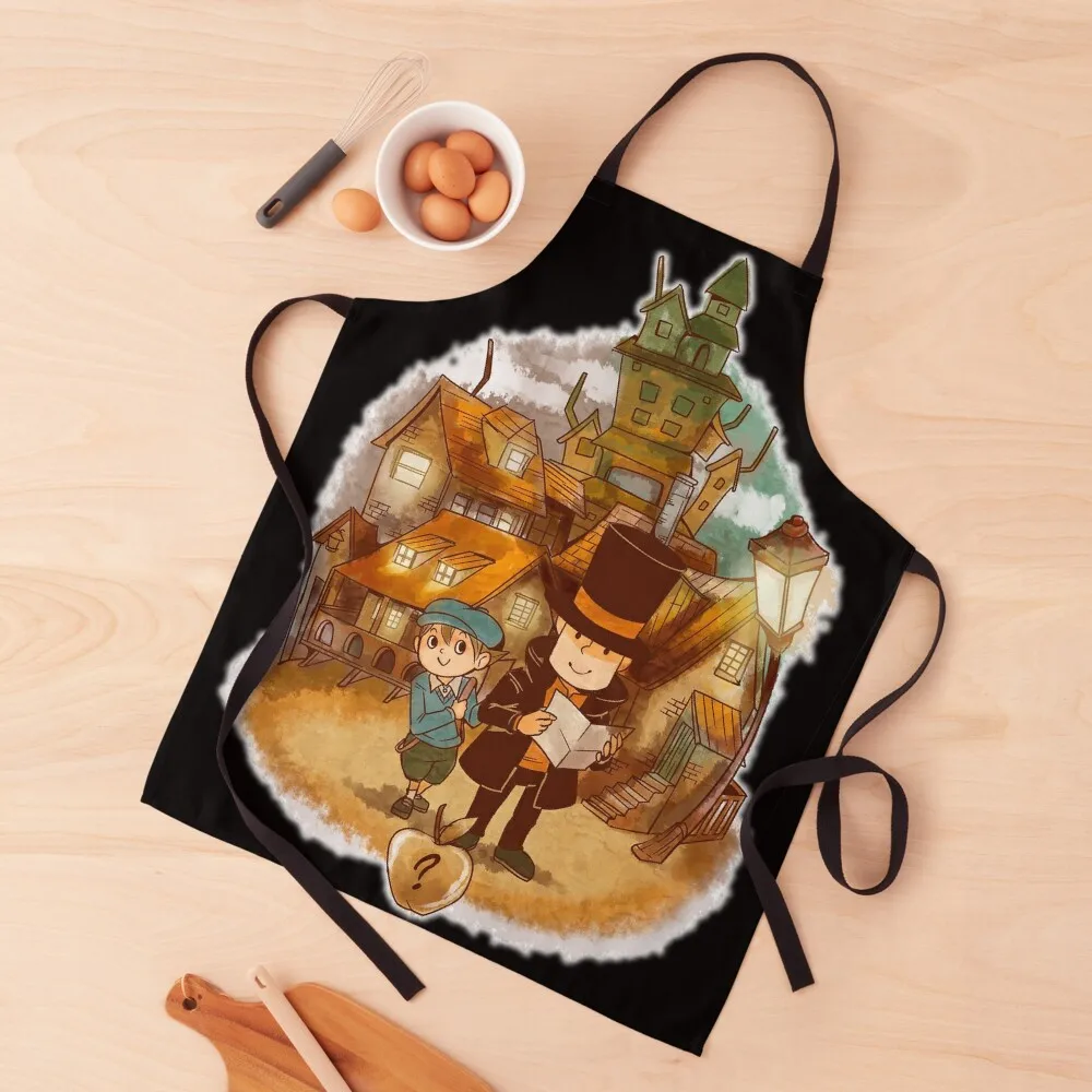 

Layton , Professor Layton, Professor Layton and The New World Apron Kitchen Aprons Men Goods For Home And Kitchen