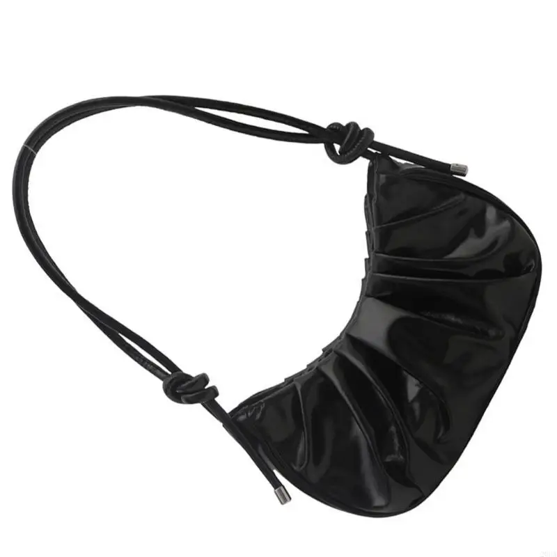 

Trendy Armpit Bag Women Large Capacity Shoulder Bag Pleated Clouds Bag Handbag 20CA