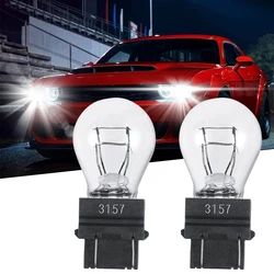 2pcs 3157 3156 3157LL Brake Light Bulbs Halogen Lamp 12V 21W 54LM 3000K Clear Shell Turn Signal Light Brake Lights Reverse Light
