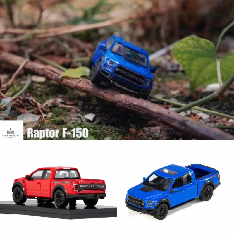 Lustiges 1:64 Ford F150 Pickup Shelby Champion Modell aus Druckgusslegierung, Kindersammlungsspielzeug, als Weihnachtsgeschenk für Kinder.