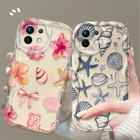 Case For Xiaomi Poco X7 X6 X5 X3 F6 F5 NFC F3 M6 Pro 4G Mi 13 12 11 Lite 5G 14 13T 12T 11T 14T Pro C75 M5S Color Marine Organism