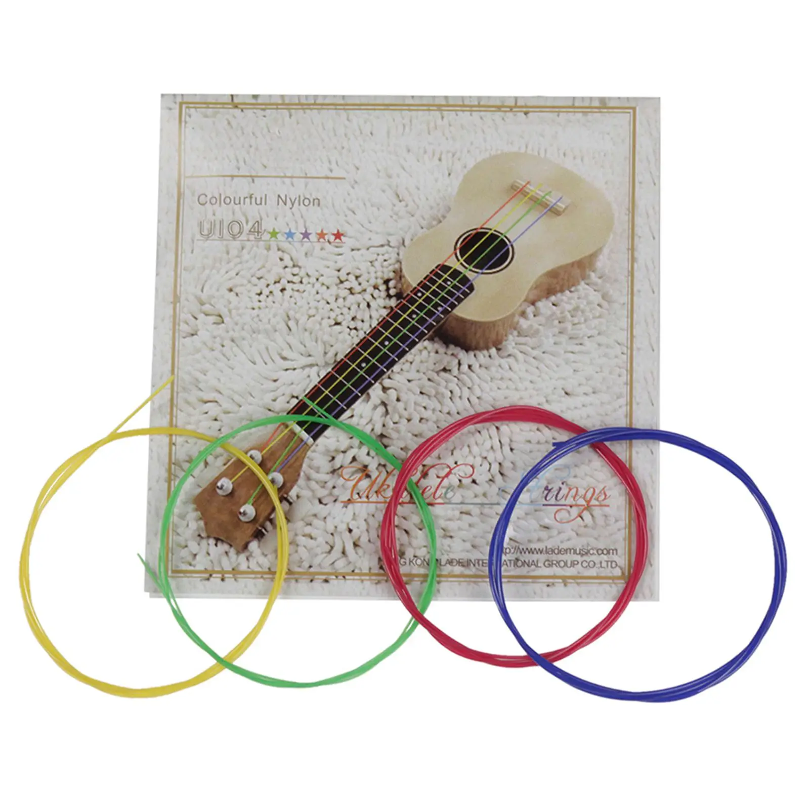 White Ukulele Ukelele Uke Strings Nylon Material /set (Package Card Random Delivery) ukulele strings colorful