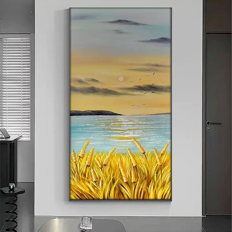 GATYZTORY DIY Picture By Number Harvest Scenery Kits Home Decor Painting By Numbers Sea Drawing On Canvas HandPainted Art Gift