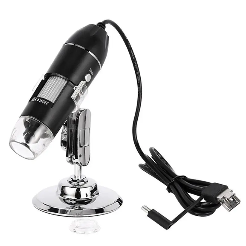 Most-2X 1600X Digital Microscope Camera 3In1 USB Portable Elec Microscope For Soldering LED Magnifier For Cell Phone Repair