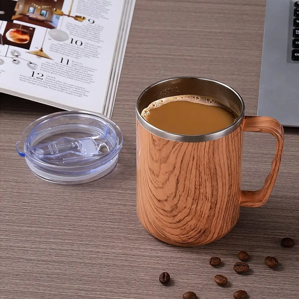 

Portable 500ml Stainless Steel Mug Food Grade BPA Free Vacuum Insulated Cup Leakproof Lid Insulated Tumbler Hot Coffee