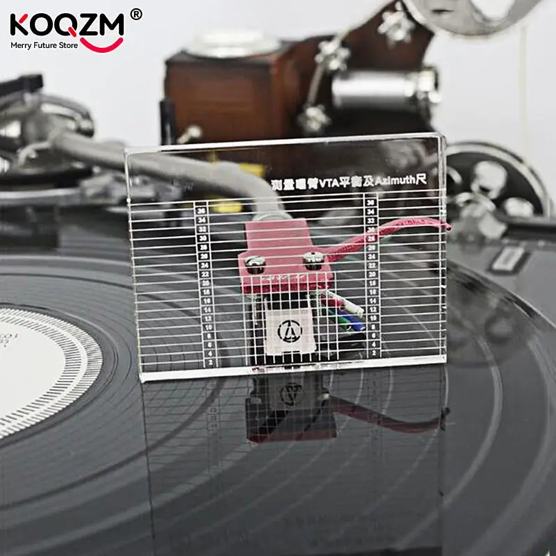 TOCADISCOS de vinilo LP, regla de Azimuth, Cartucho de equilibrio, regla de Azimuth, tocadiscos de carcasa de cabeza
