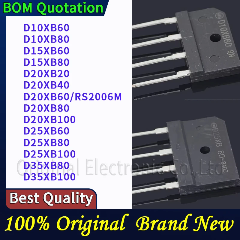 

5pcs/lot D10XB60 D10XB80 D15XB60 D15XB80 D20XB20 D20XB40 D20XB60 D20XB80 D20XB100 D25XB60 D25XB80 D25XB100 D35XB80 D35XB100