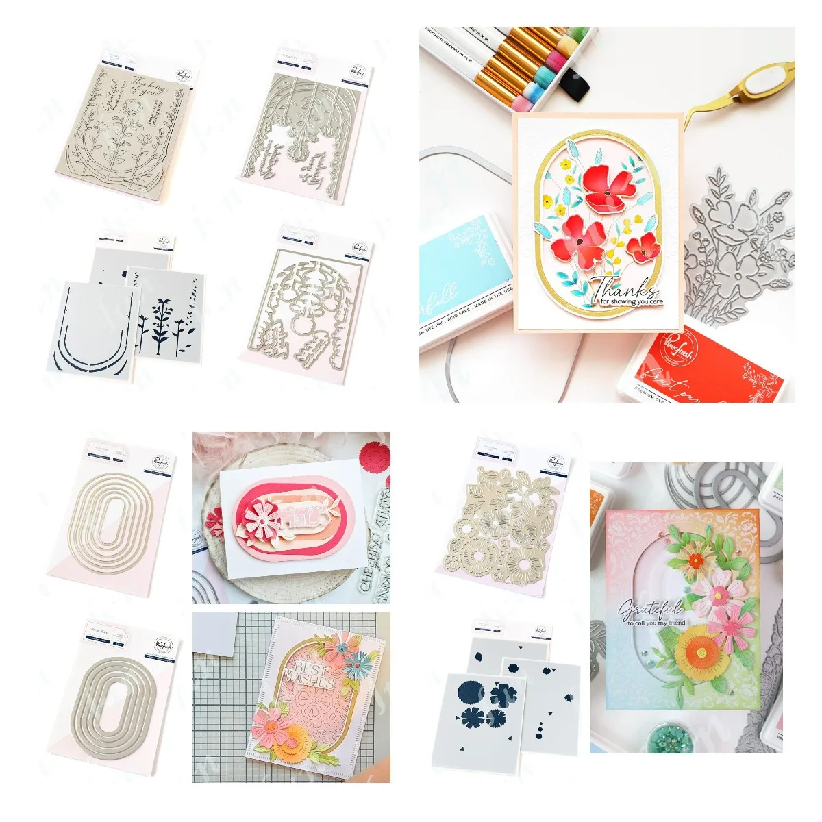 

Playful Petals Stamps and Dies New 2024 Scrapbook Diary Decoration Stencil Drawing Hot Foil Embossing Template DIY Greeting Card