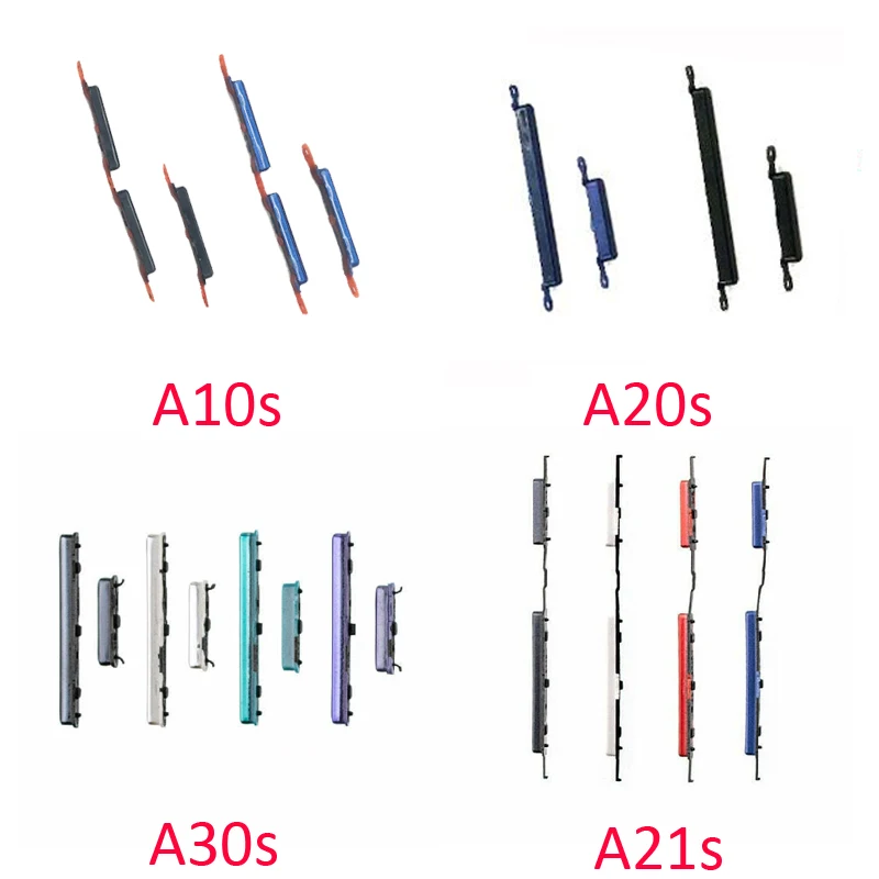 

50 шт., кнопки питания и громкости для Samsung Galaxy A10 A10s A20s A30s A50s