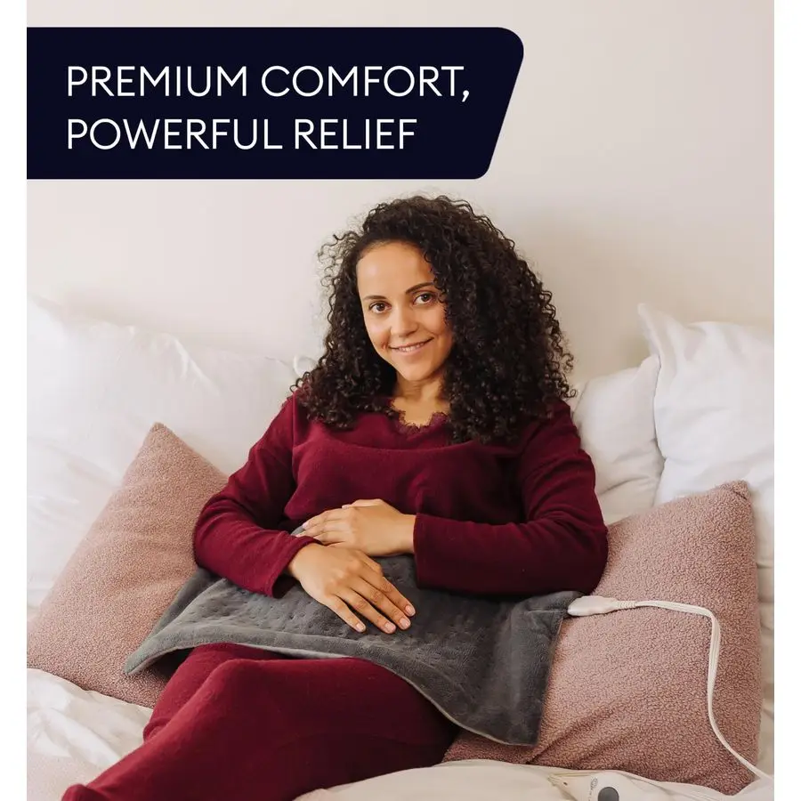 

Electric Throw - XL Electric Heating Pad for Back Pain & Cramps Relief, Birthday Christmas Gifts for Women Men Auto Shu