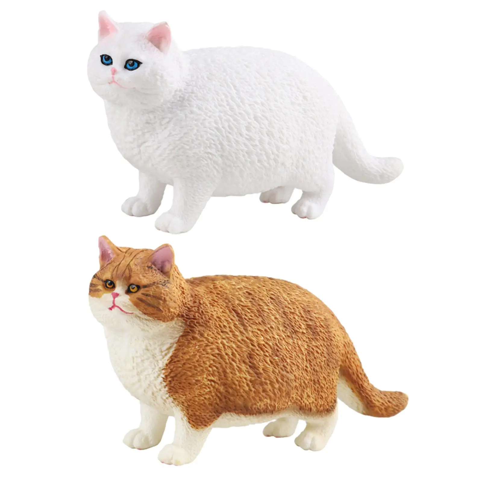 

Cat Figures Toy Set Kitty Figures Toy Desk Ornament Simualtion Cat Figure for Balcony Kids Toy Theme Party 4.57x1.89x2.60inch