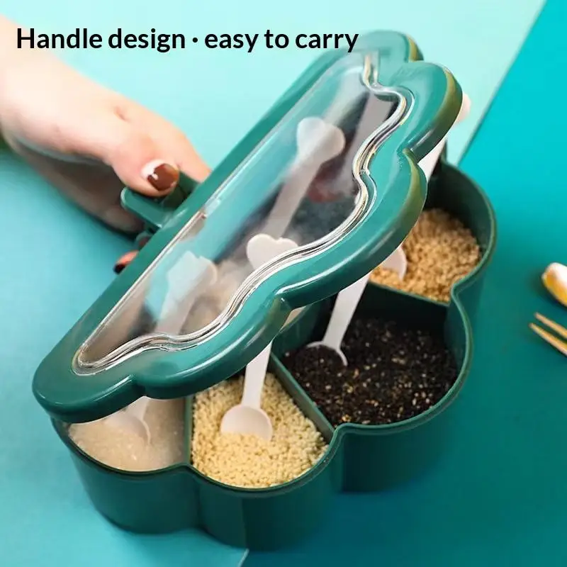 Creative 6 In 1 Cloud-shaped Seasoning Jar Household Moisture-proof Spice Rack Outdoor Camping Seasoning Bottle Kitchen Gadget