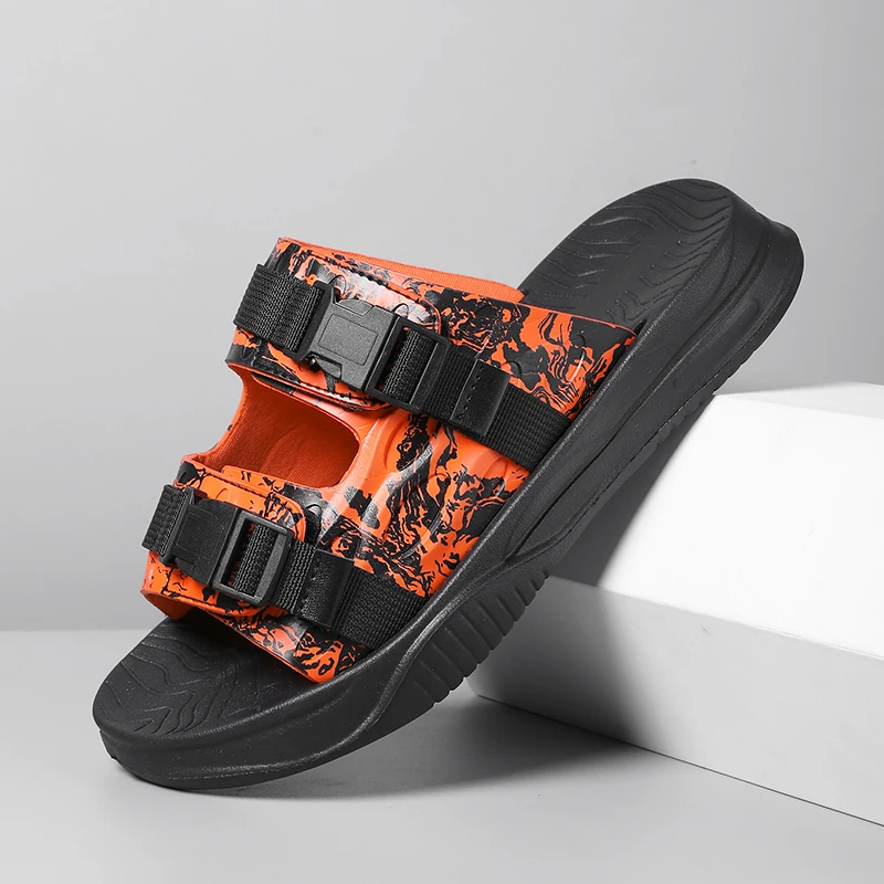

2025 Summer New Men's Shoes Comfortable Fashionable Casual Cool Trailer Outdoor Sports Camouflage Sandals Beach Shoes Vacation