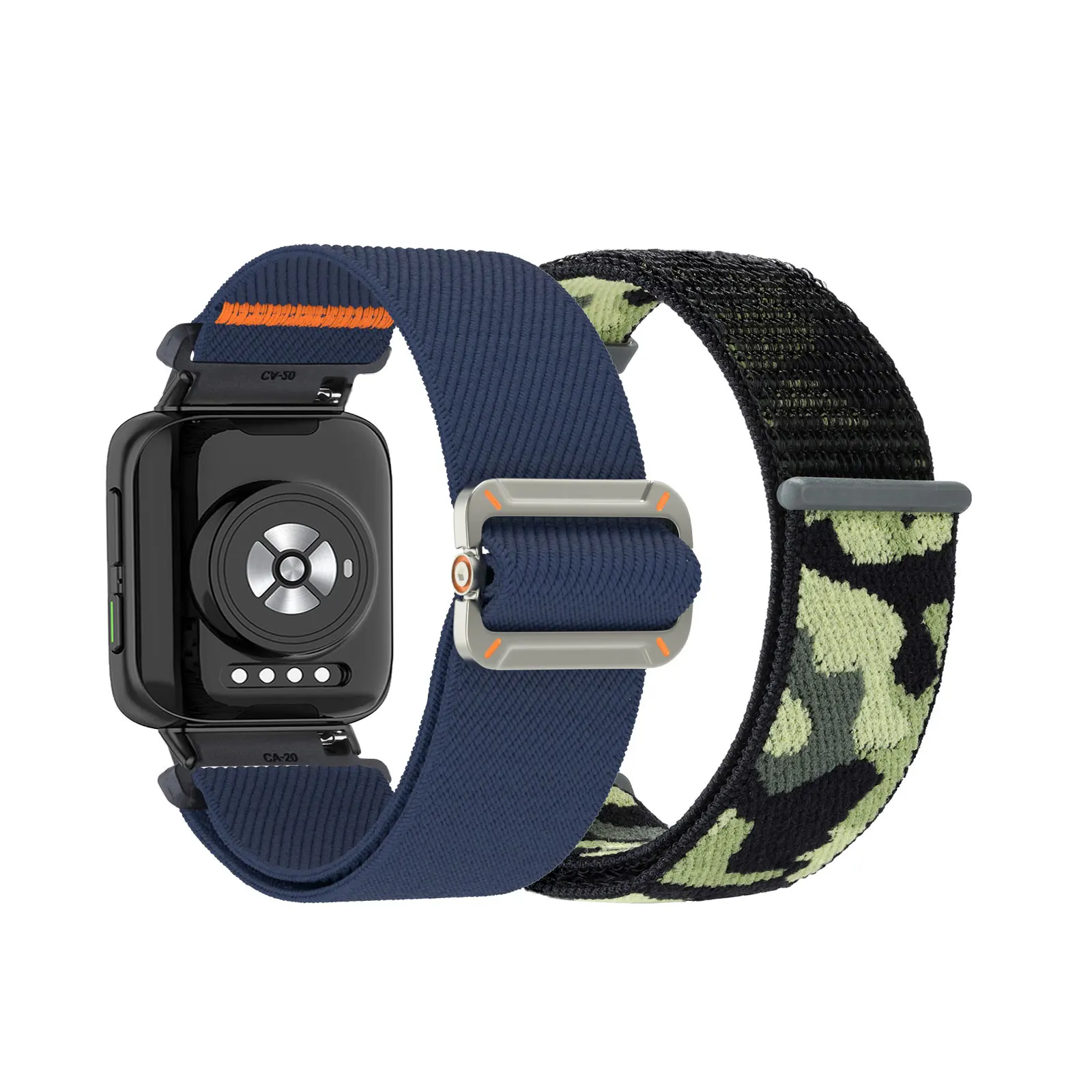 

2pcs Nylon Bands for OPPO Watch 46mm Band, Elastic Nylon Sports Strap